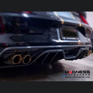 Ford Mustang Type ARQ Rear Diffuser by Anderson Composites -  Carbon Fiber - Quad Tip